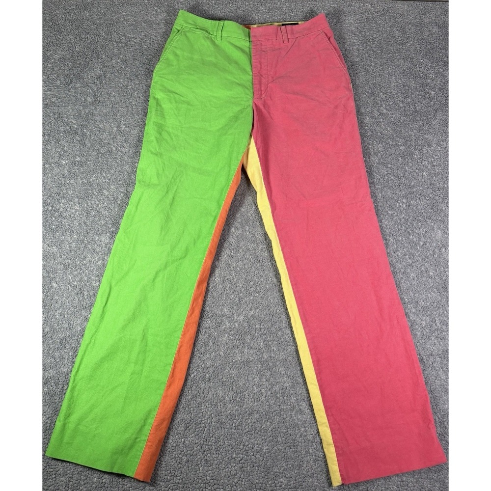 Lilly Pulitzer Via Palm Beach Mens Stuff Phipps Pant Size 30 Colorblock Corduroy